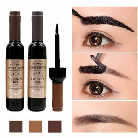 4 Color Eyebrow Tattoo Gel Black Coffee Gray Red Wine Tattoo Brow Gel Tint Peel Off Waterproof Eyebrow Tint Gel Makeup Cosmetics